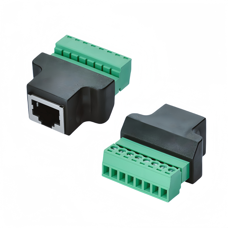 RJ45 Female to Screw Terminal Block Adapter 8Pin Converter | PINOWELL